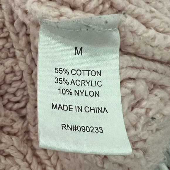 La Hearts Soft Blush V-Neck Sweater - Picture 9 of 10